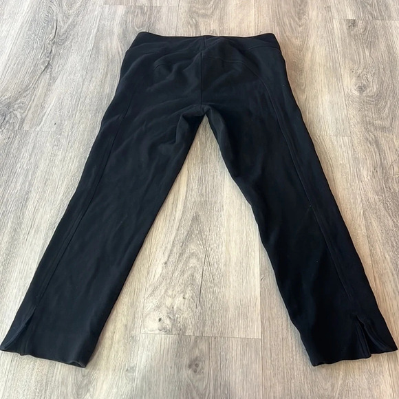 🏁 Diane Von Furstenberg black straight leg cropped trousers  size 0 - Picture 8 of 11